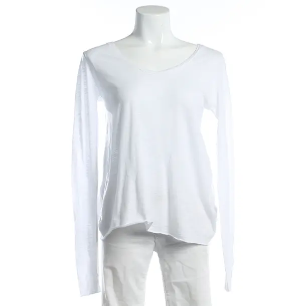 Long Sleeve Shirt, in White, Cotton, American Vintage