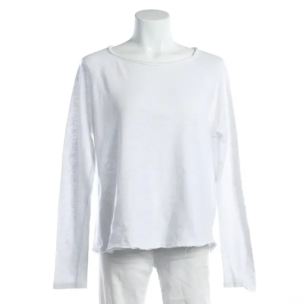 Felpa, in Bianco, Cotone, Vintage americano