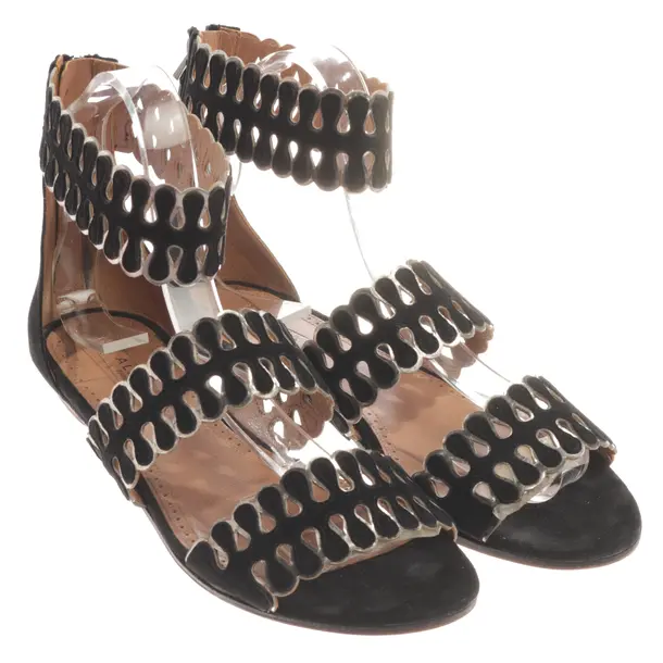 Sandalen, in Schwarz, Alaia