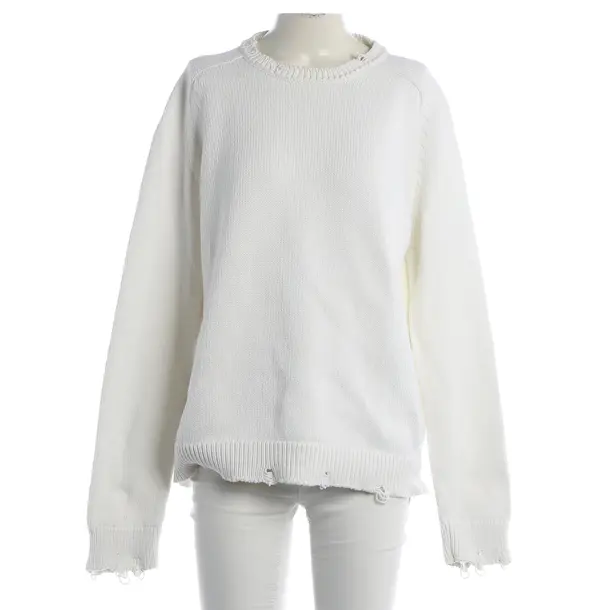 Maglione, in Bianco, Cotone, Saint Laurent