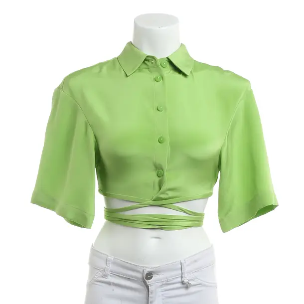 Blouse, in Green, Silk, Christopher Esber