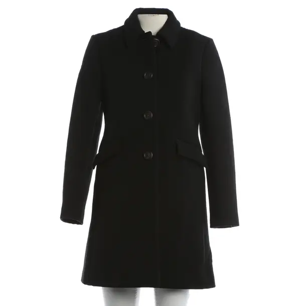 Mid-Season Coat, in Black, Polyamide, Prada