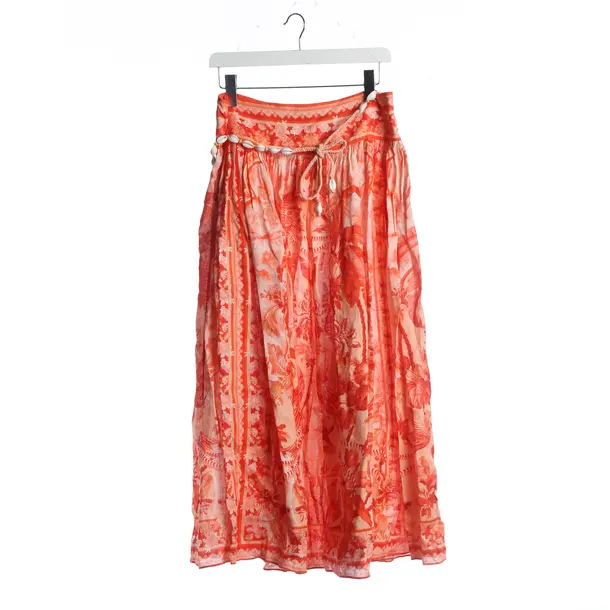 Skirt, in Multicolored, Linen, Zimmermann