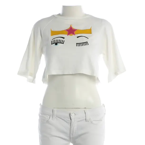 Shirt, in Beige, Cotton, Chiara Ferragni