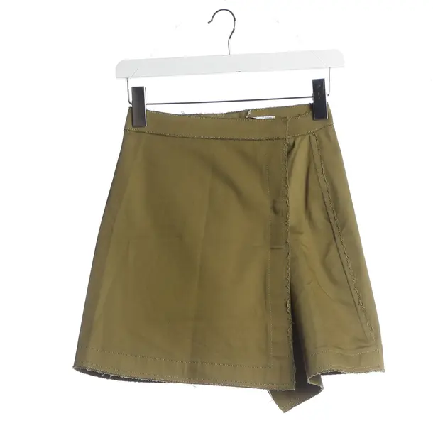 Skirt, in Olive Green, Cotton, Ermanno Scervino