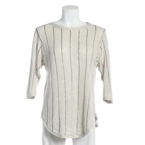 Jumper, in Beige, Cotton, Brunello Cucinelli