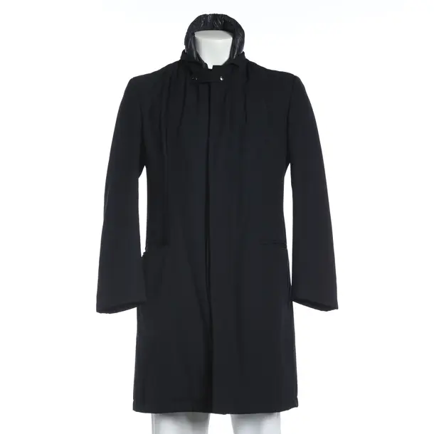 Overcoat, in Navy, Polyester, Herno