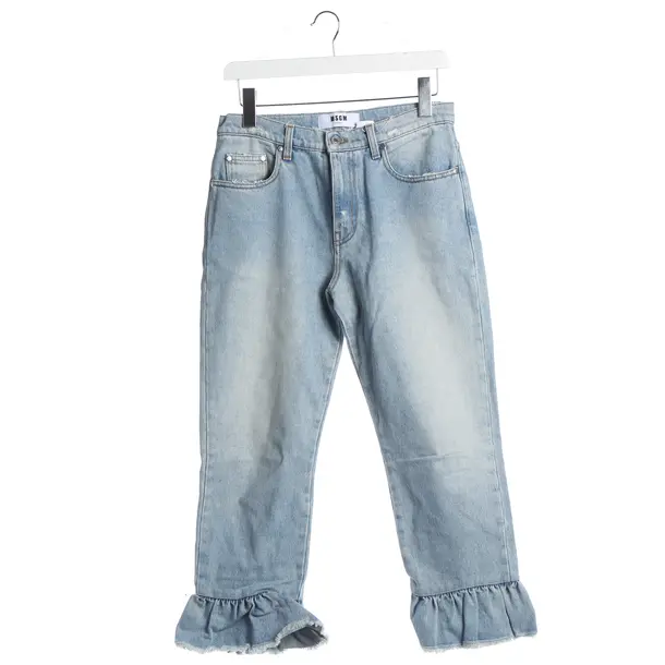 Jeans Straight Fit, in Hellblau, Baumwolle, MSGM