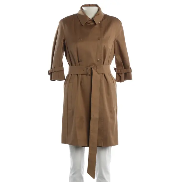 Trench Coat, in Light Brown, Cotton, Max Mara