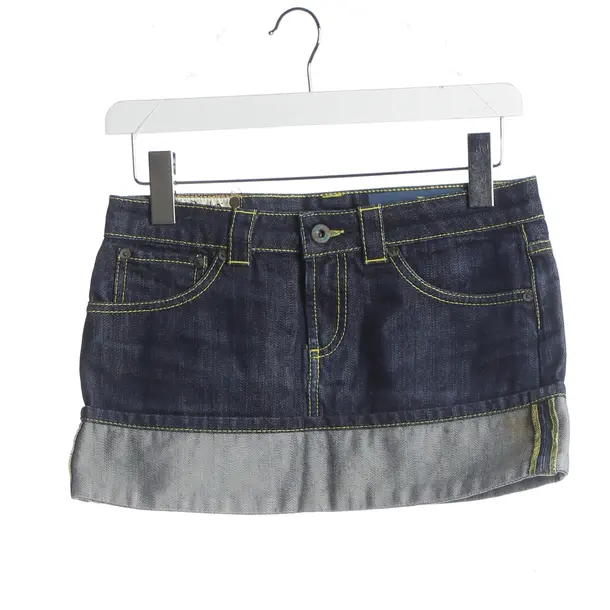 Skirt, in Blue, Cotton, Dondup