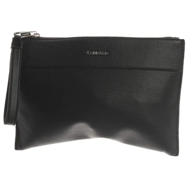 Clutch, in Schwarz, Leder, Calvin Klein