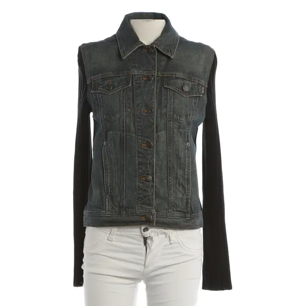 Mid-Season Jacket, in Blue, Cotton, Moschino