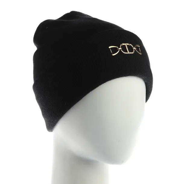Beanie, in Black, Acrylic, Twin Set