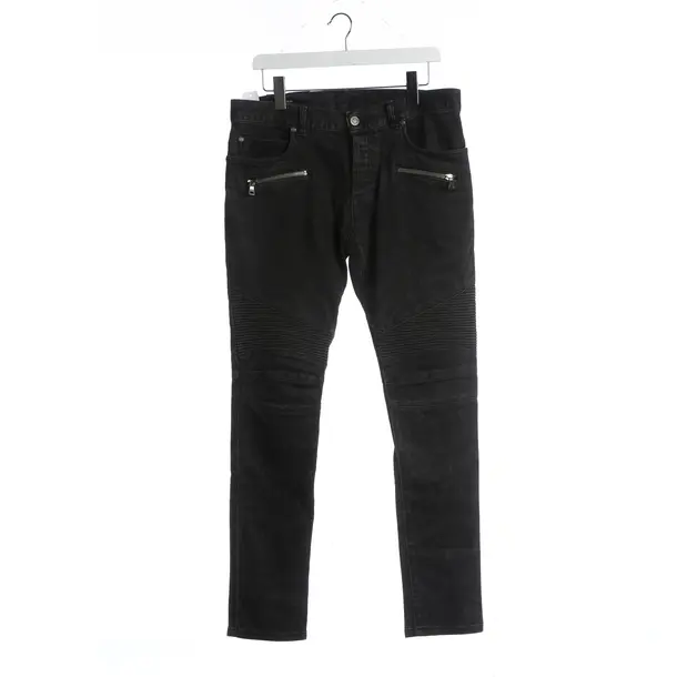 Jeans, in Black, Cotton, Balmain