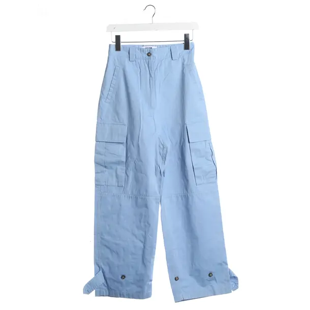 Pants, in Blue, Cotton, MSGM