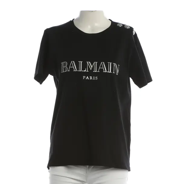 Shirt, in Schwarz, Baumwolle, Balmain