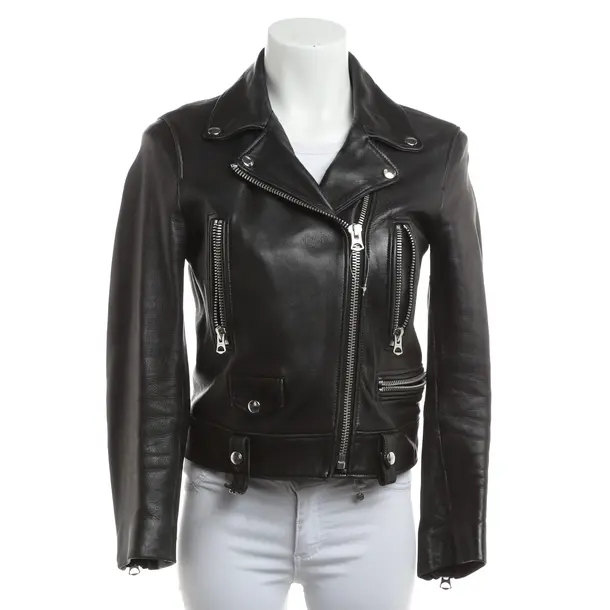 LeatherJacket, in Black, Leather, Acne Studios