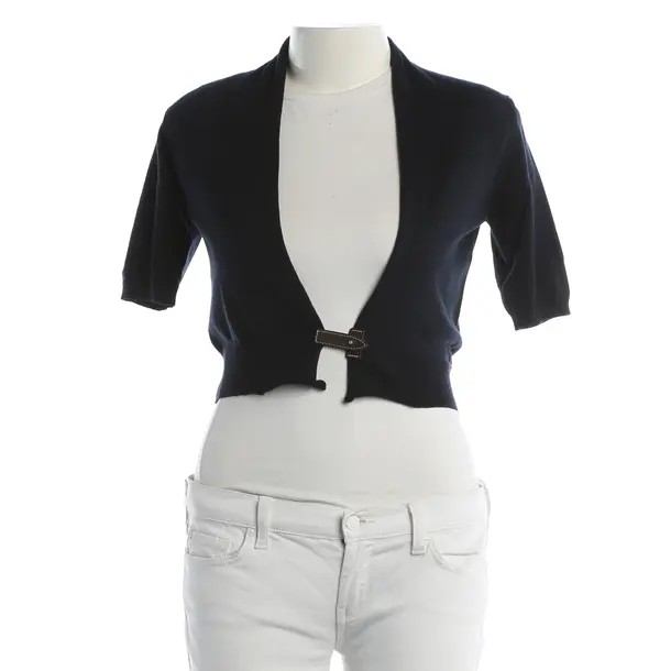 Cardigan, in Navy, Cotton, Peserico