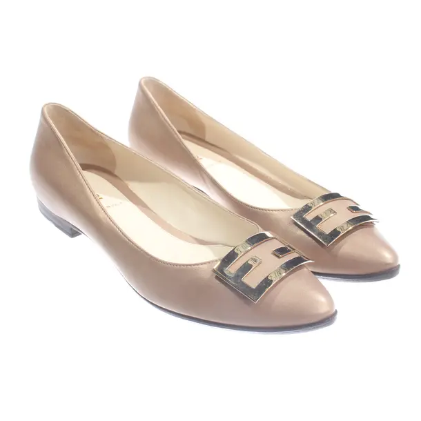 Ballet Flats, in Light Brown, Fendi
