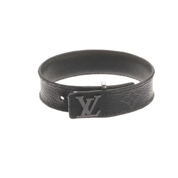 Armband, in Dunkelgrau, Leder, Louis Vuitton