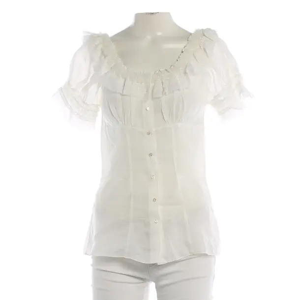 Blouse, in White, Ramia, Ermanno Scervino