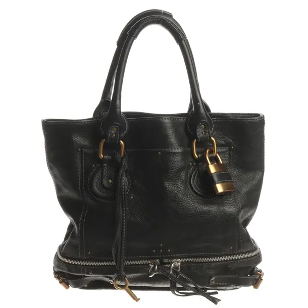 Shoulder Bag, in Black, Leather, Chloé
