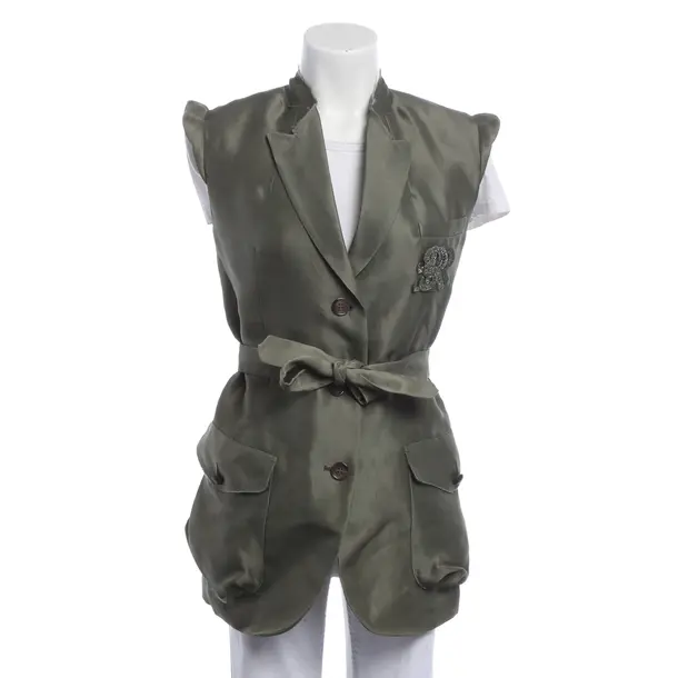 Gilet, in Verde chiaro, Seta, Ermanno Scervino