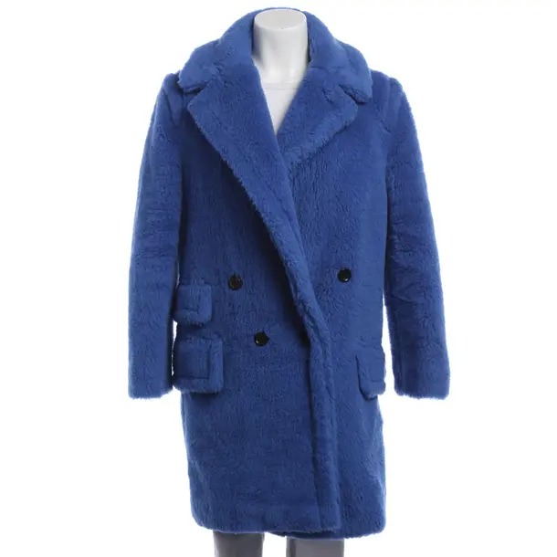 Winter Coat, in Blue, Wool, Max Mara