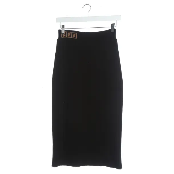 Skirt, in Black, Viscose, Fendi