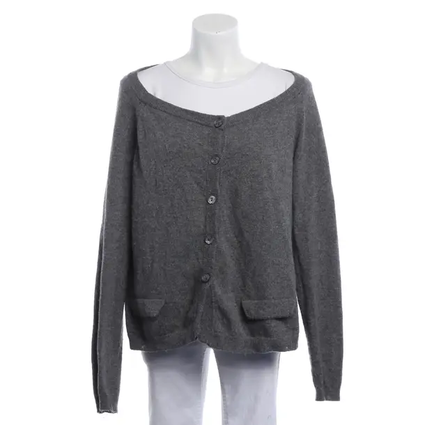 Cardigan, in Grigio, Poliammide, Set di gemelli