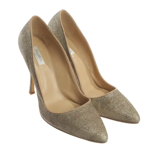 Pumps, in Gold, Max Mara