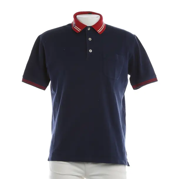 Polo Shirt, in Navy, Cotton, Gucci