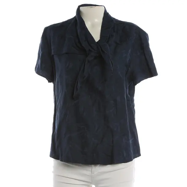Blouse, in Navy, Cotton, Giorgio Armani