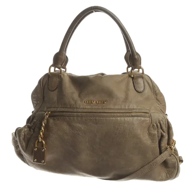 Borsetta, in Grigio, Pelle, Miu Miu