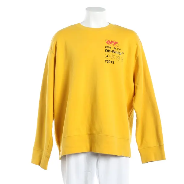 Sweatshirt, in Orange, Cotton, Off-White