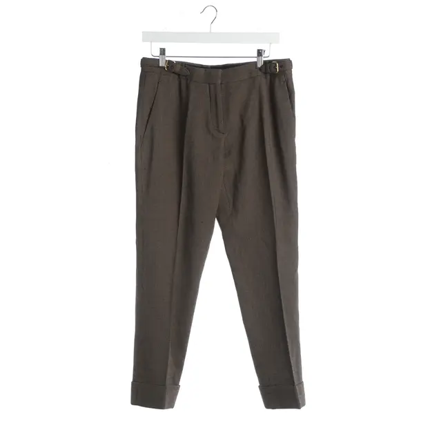 Pants, in Brown, Wool, Miu Miu