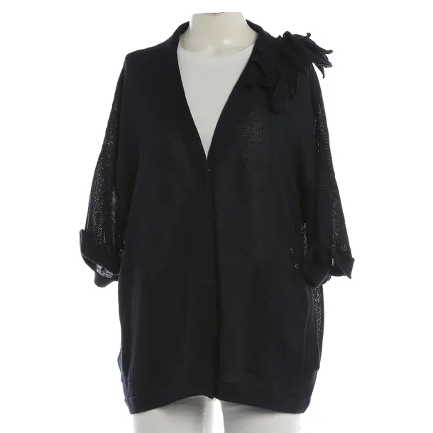 Cardigan, in Navy, Cotton, Brunello Cucinelli