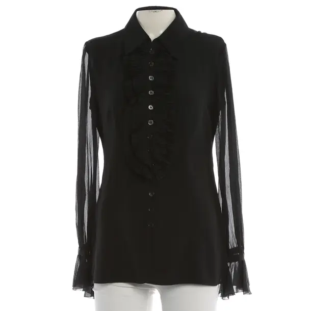 Blouse, in Black, Silk, Armani Collezioni