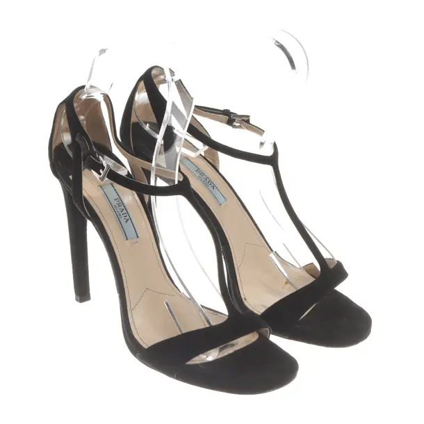 Heeled Sandals, in Black, Prada
