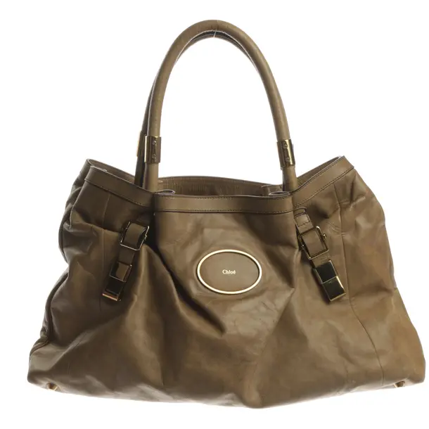 Schultertasche, in Camel, Leder, Chloé