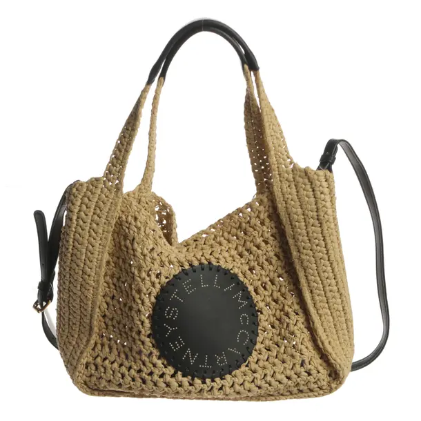 Schultertasche, in Hellbraun, Stroh, Stella McCartney