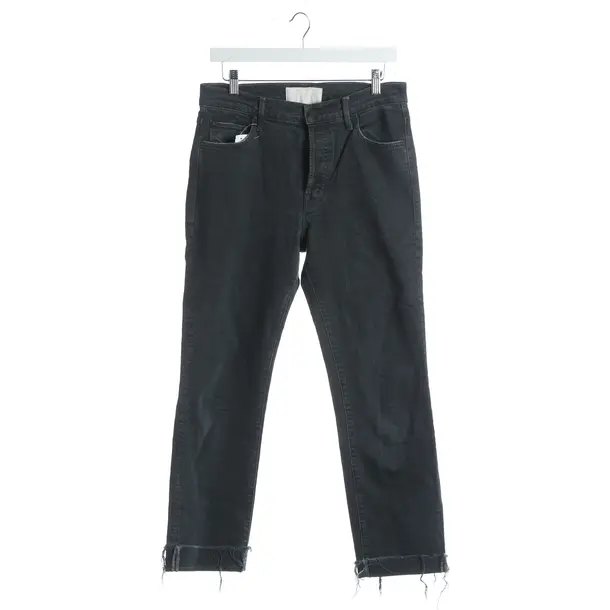 Straight Fit Jeans, in Dark Gray, Denim, Mother