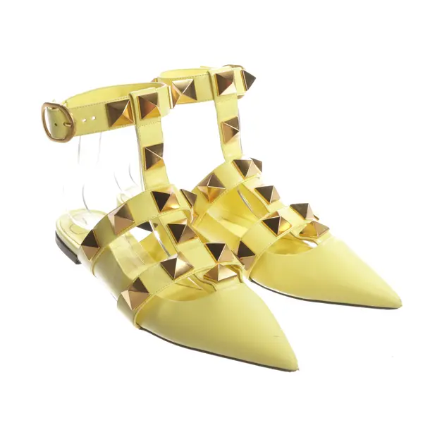 Flats, in Yellow, Valentino