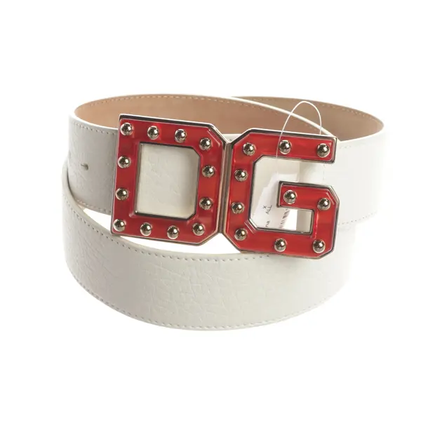 Gürtel, in Weiß, Leder, Dolce & Gabbana