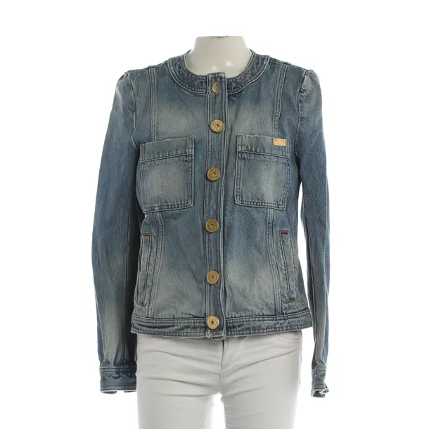 Denim Jacket, in Light Blue, Cotton, Balmain