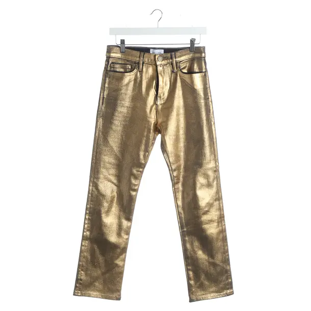 Pants, in Gold, Cotton, Frame