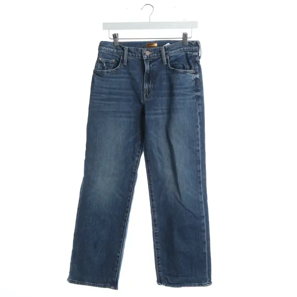 Jeans straight fit, in Blu, Cotone, Madre