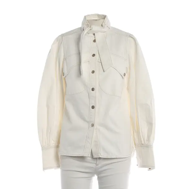 Blouse, in White, Cotton, Zimmermann