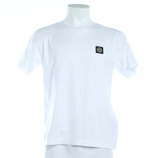 T-Shirt, in White, Baumwolle, Stone Island