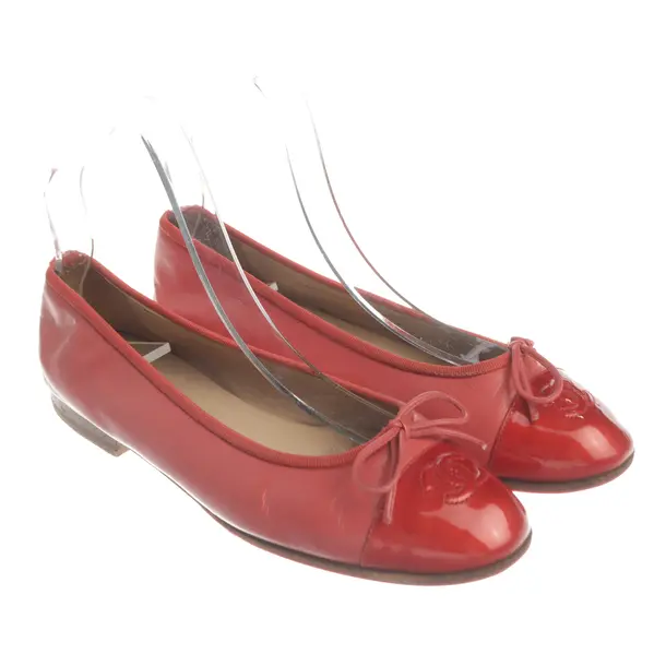 Ballet Flats, in Red, Chanel